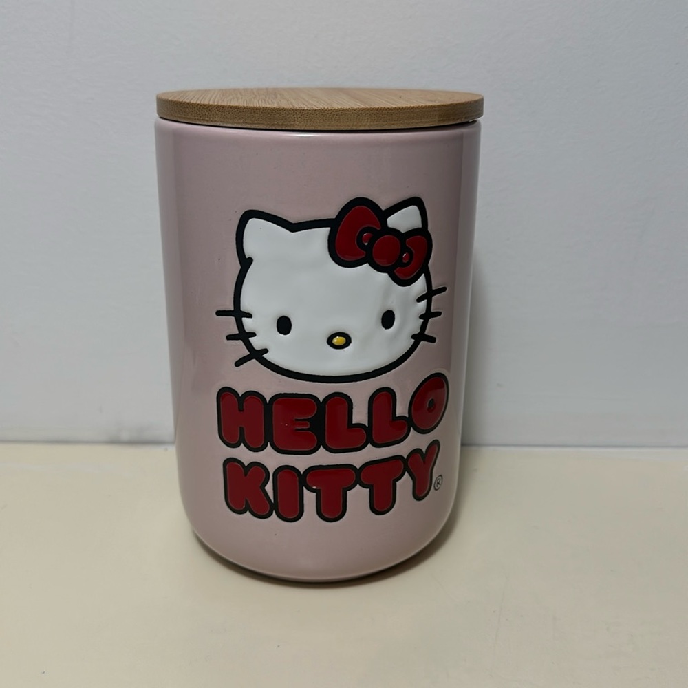 Hello Kitty glass jar